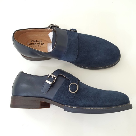 Vintage Foundry Co. Obsidian Monk Strap Suede Shoe main image 13